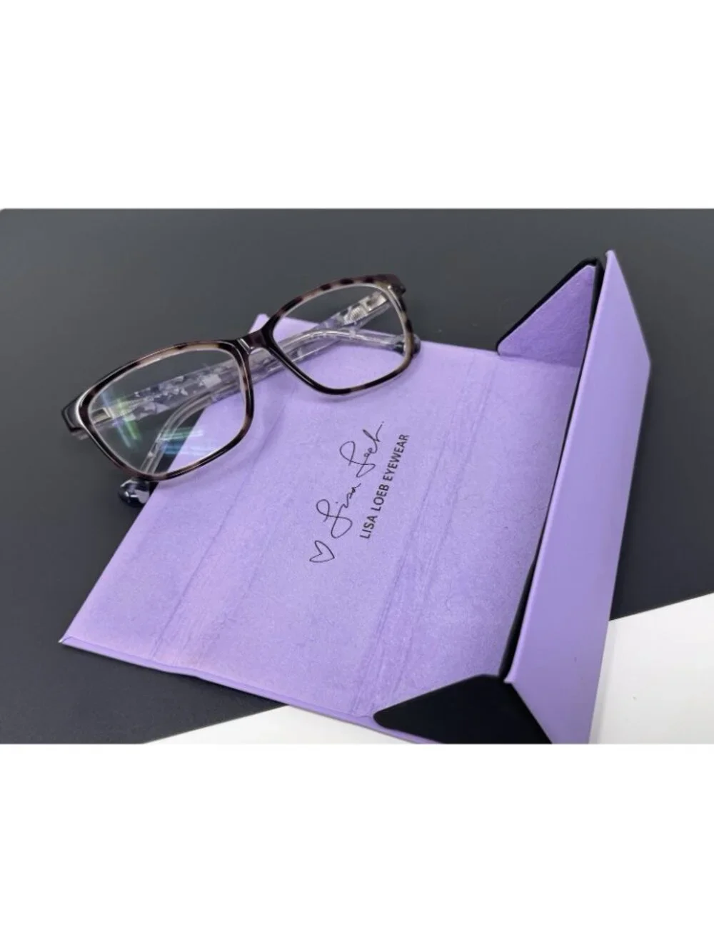 Lisa Loeb Eyewear Spotlight 205 Womens Grape Toffee Tortoise Frames 55-15-140